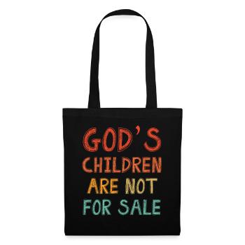 God's Children Are Not For Sale Christian Children - Tote Bag - black - Front
