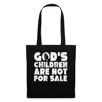 God's Children Are Not For Sale Christian Children - Tote Bag - black - Front