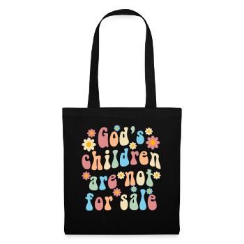 God's Children Are Not For Sale Christian Children - Tote Bag - black - Front