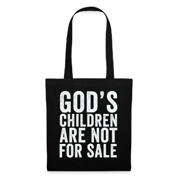 God's Children Are Not For Sale Christian Children - Tote Bag - black - Front
