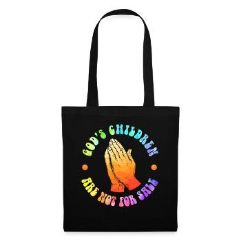 God's Children Are Not For Sale Christian Children - Tote Bag - black - Front
