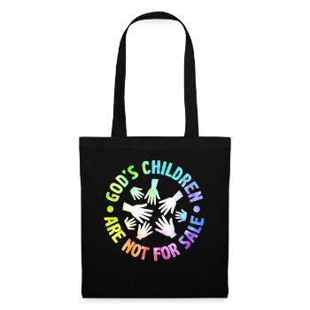 God's Children Are Not For Sale Christian Children - Tote Bag - black - Front