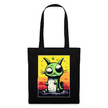 Dizzy and confused pet cat - Tote Bag - black - Front