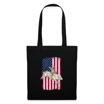 Cow-boy - Sac en tissu - noir - Devant