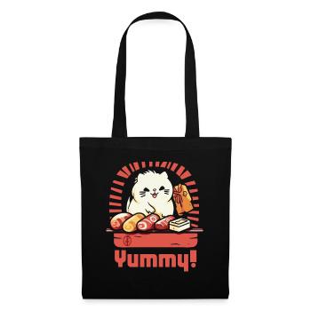Délicieux chat boulanger drôle - Sac en tissu - noir - Devant