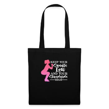 Bodybuilder Body Building Fitness Gym cadeau - Sac en tissu - noir - Devant