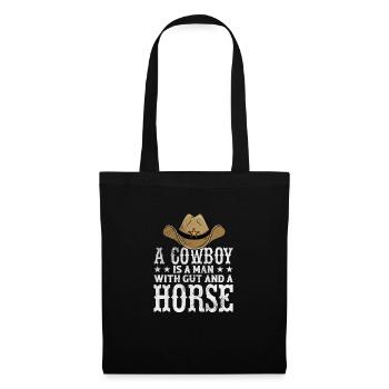 Cowboy - Stoffbeutel - Schwarz - Vorne