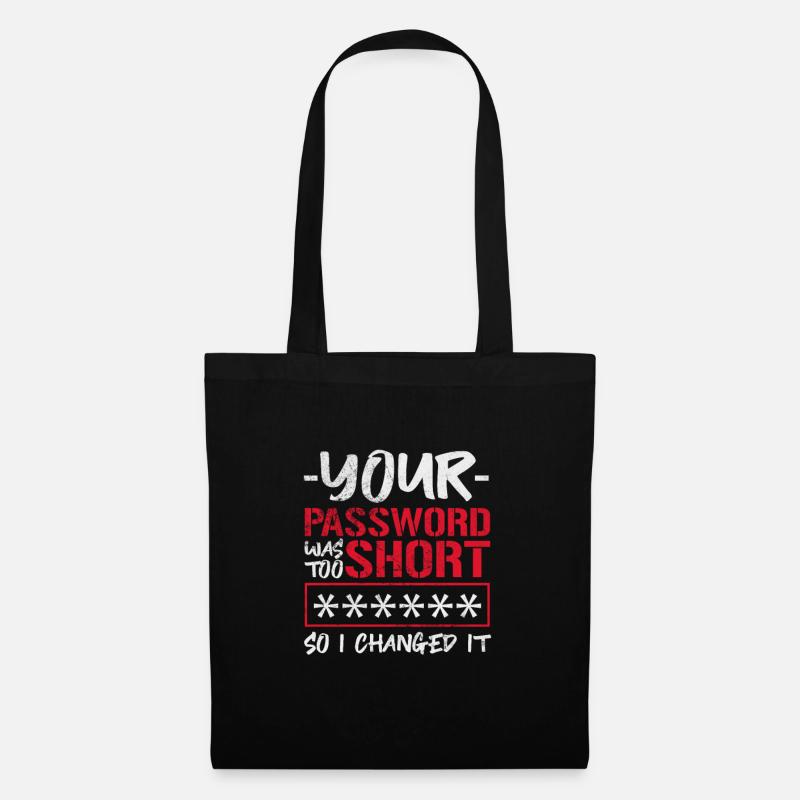 Hacker - Sac en tissu - noir