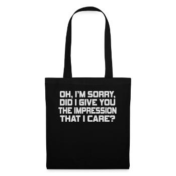 Indifference Sarcasm Different Attitude - Tote Bag - black - Front