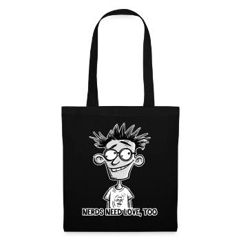 Les nerds aussi ont besoin d’amour - Sac en tissu - noir - Devant