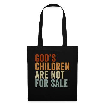 God's Children Are Not For Sale Christian Children - Tote Bag - black - Front