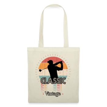 Vintage-Klassiker GOLF - Stoffbeutel - Natur - Vorne