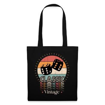 Vintage classic DICE - Sac en tissu - noir - Devant