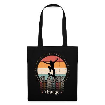 Vintage classic SKATE - Tote Bag - black - Front