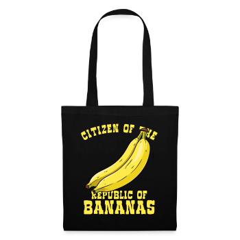 Citoyens de la République de la Banane - Sac en tissu - noir - Devant