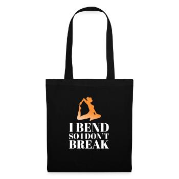 Méditation méditer Zen Yoga cadeau - Sac en tissu - noir - Devant