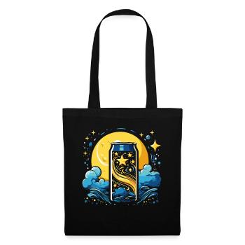The coolest tin with stars and clouds - Tote Bag - black - Front