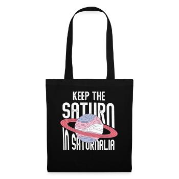 Saturnalia Keep Saturn In Ancient Roman Empire - Tote Bag - black - Front