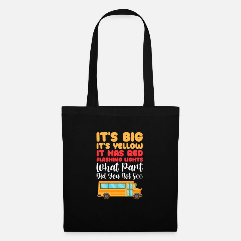 Chauffeur de bus Chauffeur de bus Bus Schuhlbus cadeau - Sac en tissu - noir
