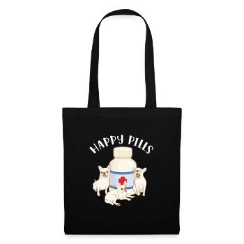 Chihuahua chien chien école chien propriétaire cadeau - Sac en tissu - noir - Devant