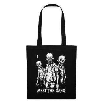 I love zombies, meet the zombie gang - Tote Bag - black - Front