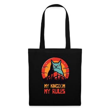 Ruler of Comic Art, Oversized, City, Cat - Tote Bag - black - Front