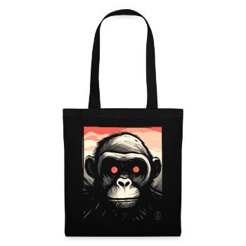 A Portrait of a Horror Ghosts Zombie Monkey - Tote Bag - black - Front
