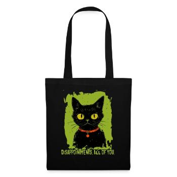 Disappointments, all of you, the judging cat - Tote Bag - black - Front