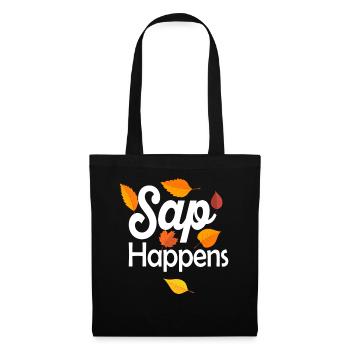 Maple Syrup Tree Tapping Funny Autumn Pancake - Tote Bag - black - Front