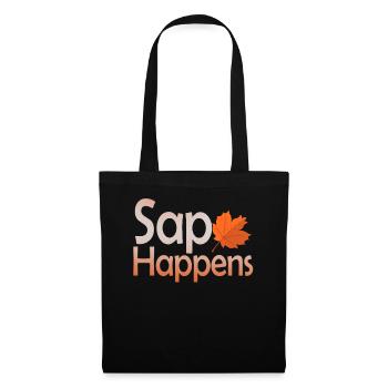 Maple Syrup Tree Tapping Funny Autumn Pancake - Tote Bag - black - Front