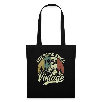 Millésime 1951 Cadeau D'anniversaire 1951 - Sac en tissu - noir - Devant