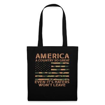 L’Amérique Un pays si grand Patriotique américain - Sac en tissu - noir - Devant