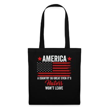 L’Amérique Un pays si grand Patriotique américain - Sac en tissu - noir - Devant