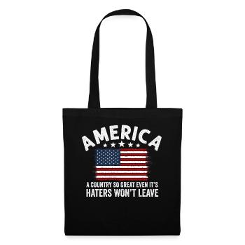 L’Amérique, un pays si grand patriote américain - Sac en tissu - noir - Devant