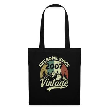 Vintage 2007 Birthday Gift 2007 - Tote Bag - black - Front