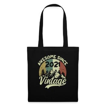 Vintage 2021 Birthday Gift 2021 - Tote Bag - black - Front