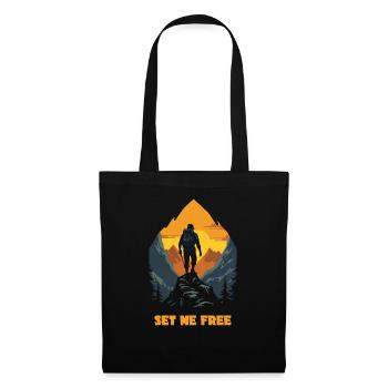 Leave me free, hiking and nature - Tote Bag - black - Front