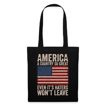 L’Amérique Un pays si grand Patriotique américain - Sac en tissu - noir - Devant