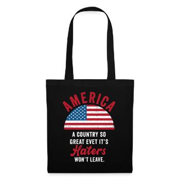 L’Amérique Un pays si grand Patriotique américain - Sac en tissu - noir - Devant