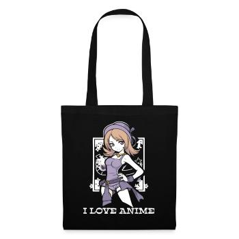 I love anime and manga - Tote Bag - black - Front