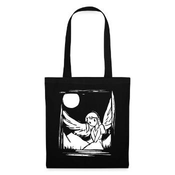 The cutest angel under the moon, angel - Tote Bag - black - Front
