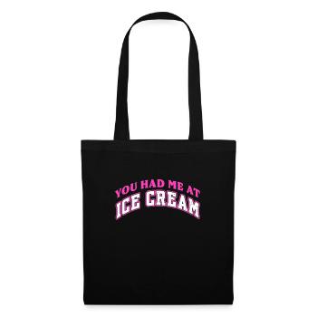Ice Cream Ice Cream Ice Cream Summer Gift - Tote Bag - black - Front