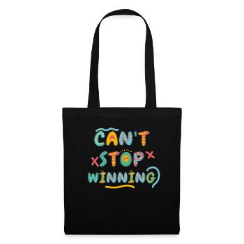 Can’t Stop Winning Lottery Winner Vibes - Sac en tissu - noir - Devant