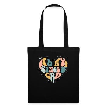 Dans mon ère de célibataire drôle de vie de célibataire - Sac en tissu - noir - Devant