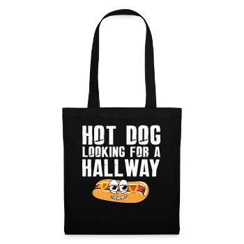Hot Dog Looking For A Hallway - Tote Bag - black - Front