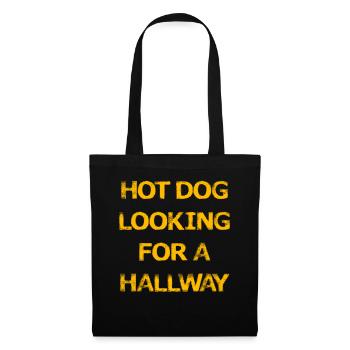Hot Dog auf der Suche nach einem Flur - Stoffbeutel - Schwarz - Vorne