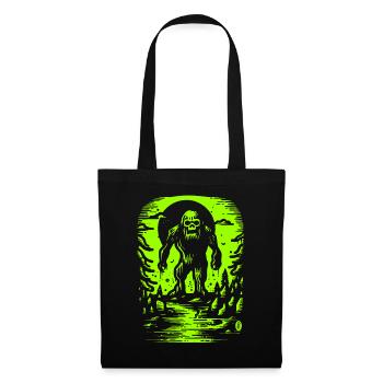 Bigfoot est vivant et n’est pas gentil en vert visqueux - Sac en tissu - noir - Devant