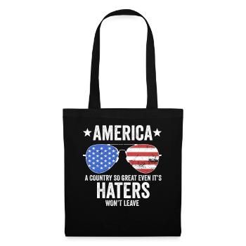 L’Amérique Un pays si grand Patriotique américain - Sac en tissu - noir - Devant