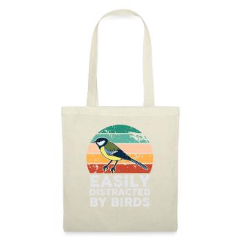 Facilement distrait par les oiseaux Amateur d’oiseaux - Sac en tissu - nature - Devant