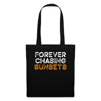 Forever Chasing Sunsets Retro Summer Vacation - Tote Bag - black - Front